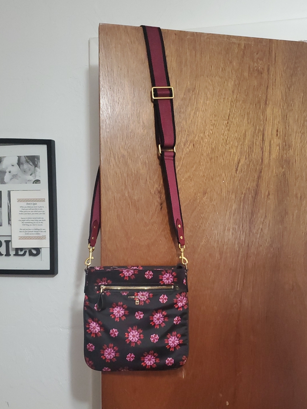 Michael Kors Black Nylon File Crossbody Bag